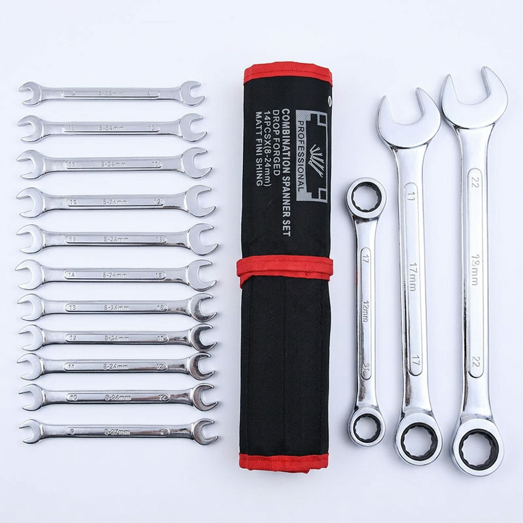 Sugest&atilde;o de imagem: Foto de est&uacute;dio com fundo branco mostrando todos os itens que comp&otilde;em o kit de 12 pe&ccedil;as lado a lado
